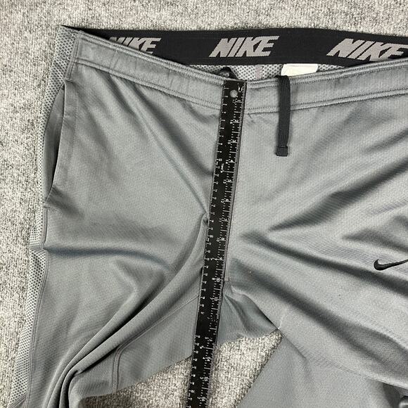 Nike Dri-Fit Pants Mens L Gray Athletic Running Tapered Stretch Breathable - Picture 4 of 12
